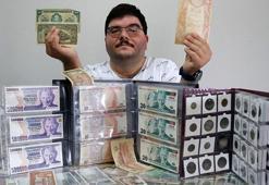 15 yılda 700 eski paranın yer aldığı koleksiyon oluşturdu