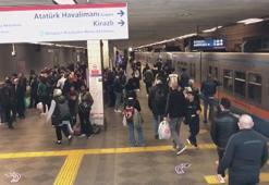 Yenikapı- Atatürk Havalimanı Metro Hattı'nda teknik arıza