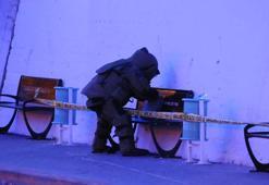 Tren garı durağında unutulan çanta fünyeyle patlatıldı