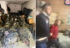 Bayrampaşa’da oto tamirhanede 13 kaçak araç motoru ele geçirildi