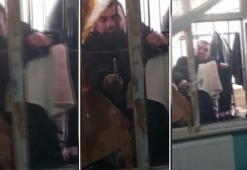 Pencereye dayanıp eski sevgilisini nacakla tehdit eden şüpheli tutuklandı