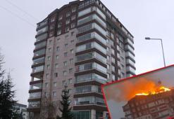 Ankara'da 10 katlı binanın çatısında yangın; 8 kişi dumandan etkilendi