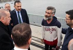 Cumhurbaşkanı Erdoğan köprüde intihar etmek isteyen kişiyi ikna etti