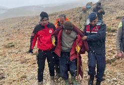 3 gündür kayıp olan zihinsel engelli, kayalıkta sağ bulundu