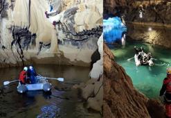 Altınbeşik Mağarası'nın 2'nci katına araştırma tırmanışı