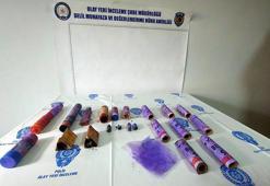 Göztepeli taraftarı ağır yaralayan işaret fişeği, emniyette sergilendi