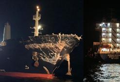 Ahırkapı açıklarında iki gemi çarpıştı