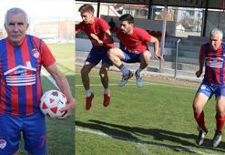 Şeref Kunt'un hayali dünyanın en yaşlı amatör futbolcusu olmak