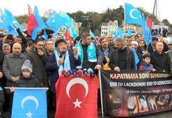 Çin başkonsolosluğu önünde eylem