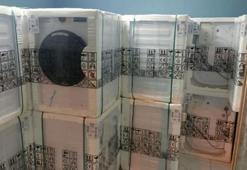 1 milyon liralık çamaşır makinelerini depoya saklayan şoföre gözaltı