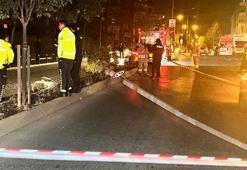 Sancaktepe'de kaza yapan otomobil ortalığı savaş alanına çevirdi