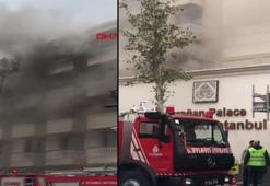 Çırağan Sarayı'nın otel bölümünde yangın