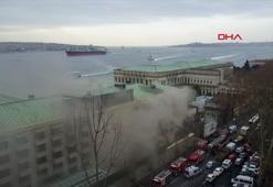 Çırağan Sarayı'nın otel bölümünde yangın