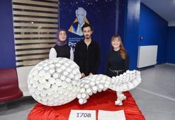 Atık malzemeler öğrencilerin elinde 'can dostlara' yuva oldu