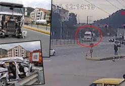 Tanker, kavşakta hafif ticari araca çarptı: 2 ölü, 1 yaralı