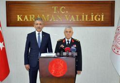 Jandarma Genel Komutanı Orgeneral Çetin, Karaman'da