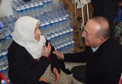 Bakan Çavuşoğlu, sel felaketinin yaşandığı Kumluca'yı ziyaret etti