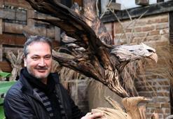 Ahşap heykellerin en büyüğü 4 metre, en küçüğü 5 santim