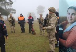 Tokat'ta kayıp kadın için sis altında arama çalışması