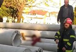 Oyun oynadığı beton direklerin arasında sıkışan Yusuf, öldü