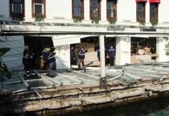 Bebek'te çöken iskele söküldü