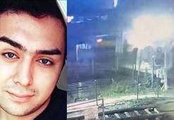 Yolun karşısına geçmek isterken canından oldu; kaza kamerada