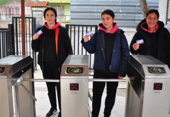 Kameralı turnike sistemi ile öğrenciler sıkı takipte