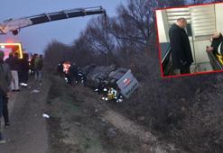 Devrilen yolcu otobüsünde yaralanan 15 kişi taburcu oldu