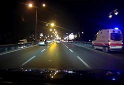 Maltepe'de ambulans kazası kamerada
