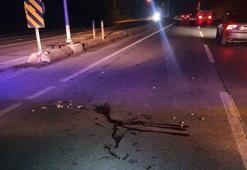 Yolun karşısına geçerken otomobilin çarptığı yaya öldü