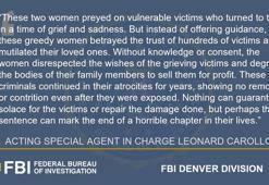 Cenaze evi sahibi iki kadın, 560 ölünün naaşını parçalayıp satmaktan mahkum oldu