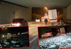 Sultangazi'de yolun bir tarafına perçin diğer tarafına hafriyat döküldü