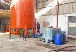 Eski tavuk çiftliğinde 14 bin litre kaçak akaryakıt ele geçirildi