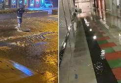 Marmaris'te Kapalı Çarşı'yı su bastı