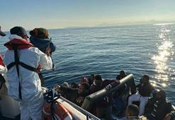 Bodrum açıklarında geri itilen 65 kaçak göçmen kurtarıldı
