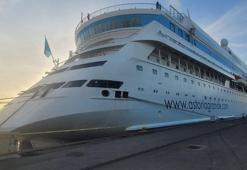 Kış sezonunda Trabzon'a ilk kez kruvaziyer geldi