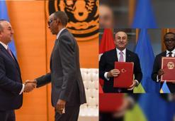 Bakan Çavuşoğlu, Ruanda Devlet Başkanı Kagame ve Dışişleri Bakanı Biruta ile görüştü