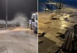 Ordu'da sahile vuran 5 metreyi bulan dalgalar hasara yol açtı