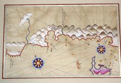 Piri Reis haritaları, minyatür sanatıyla tablolaştırıldı