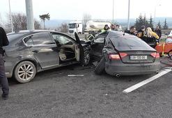 Kazada Gürcü sürücü ile annesi yaralandı, eşi ve bebeği yara almadı