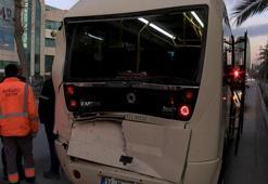 Bahçelievler'de beton mikseri minibüse çarptı :5 yaralı