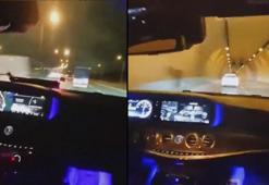 Yabancı plakalı çakarlı lüks araçla drift yapıp sosyal medyada yayınladılar