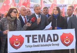 Emekli Astsubaylar Derneği'nden BAYKAR önünde açıklama