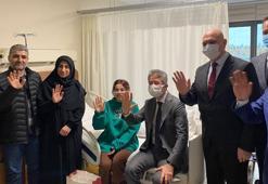 İstanbul İl Milli Eğitim Müdürü Levent Yazıcı lise öğrencisi Yüsranur'u hastanede ziyaret etti