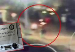 Beyoğlu'ndaki motosikletli kapkaççı kamerada