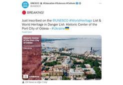 Odessa UNESCO’nun Dünya Mirası Listesi’ne girdi