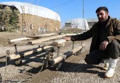 Kar yağmayınca kızaklara tekerlek takıldı