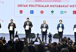 6'lı masadan 'Ortak Politikalar Mutabakat Metni'