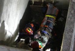 Avcılar'da inşaattaki kontrol sırasında asansör boşluğuna düştü