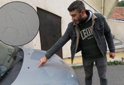 Ataşehir'de park halindeki otomobili çizerek 'öl' yazdılar